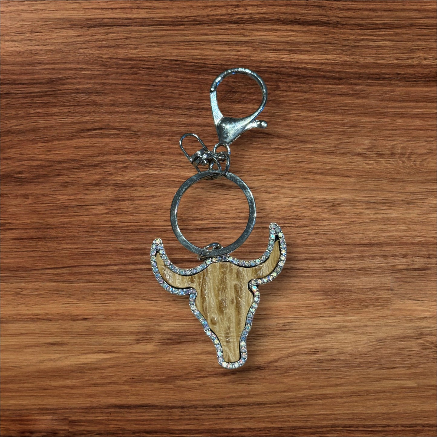 Brown "Steer Head" Keychain