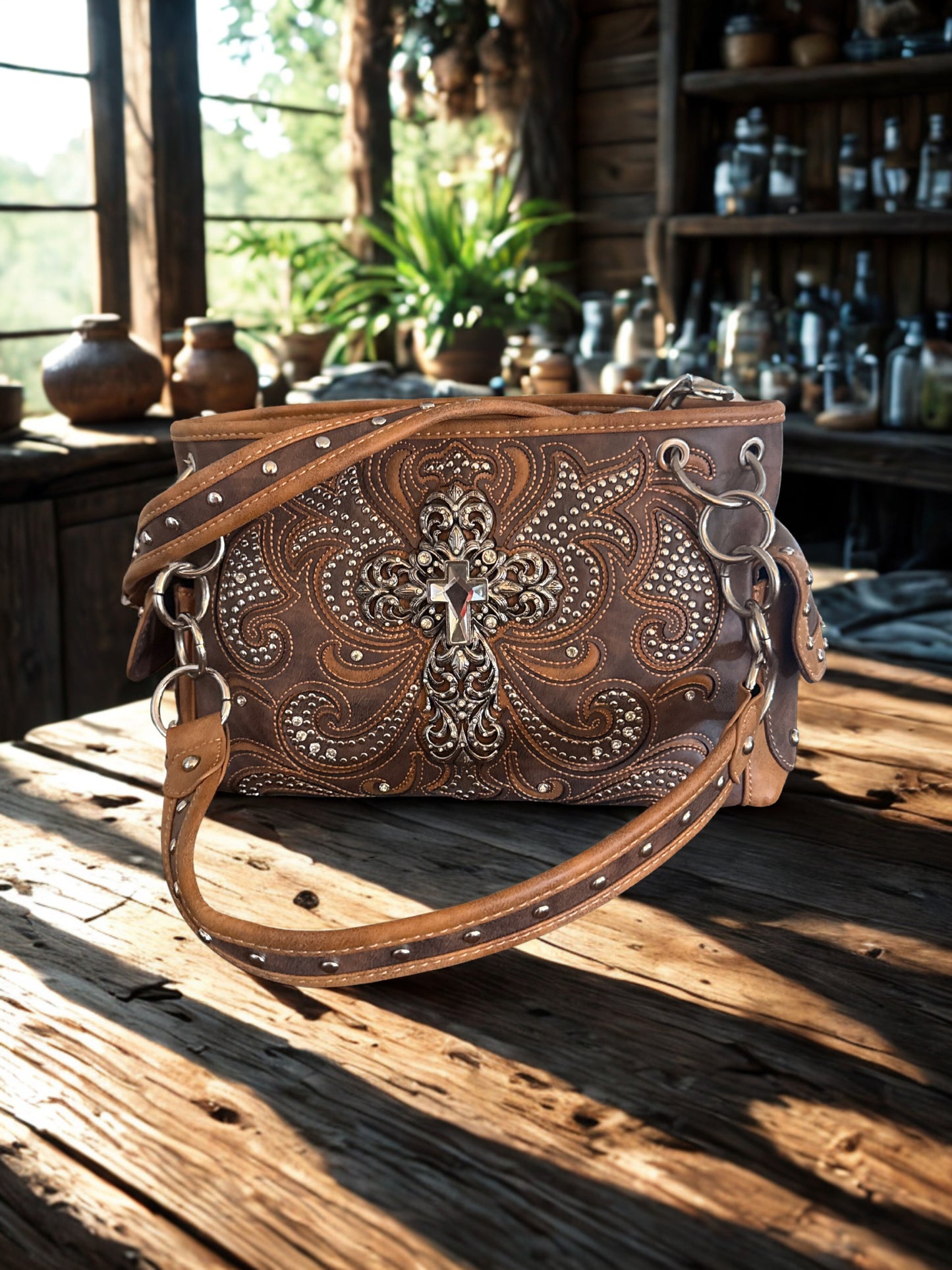 Large rhinestone bag