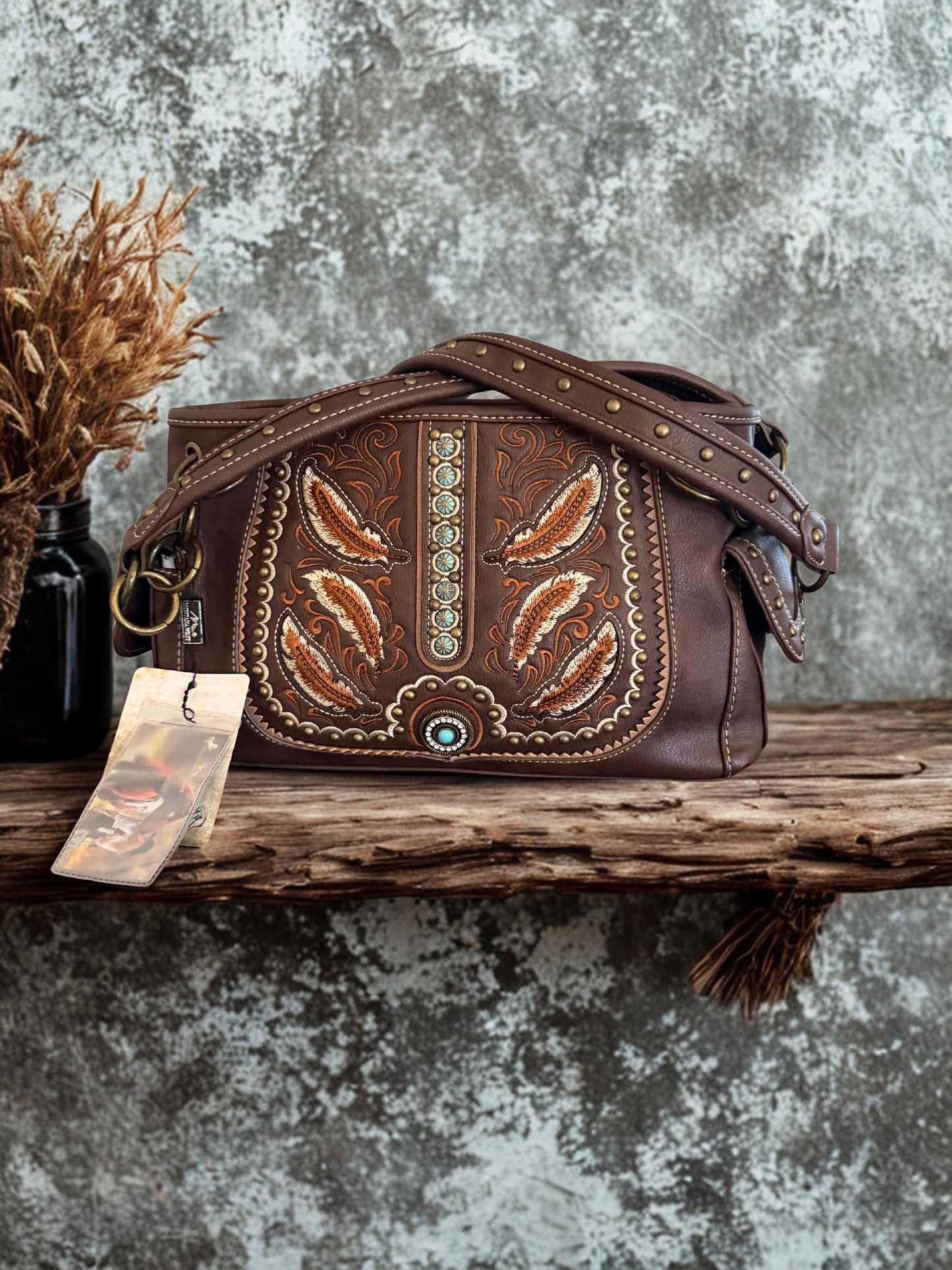 Montana West Feather Bag
