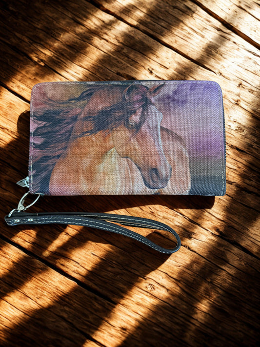 Wristlet Horse Wallet
