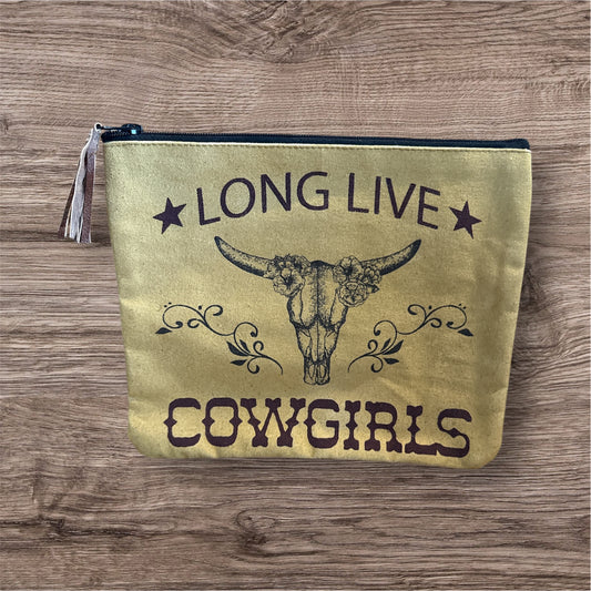 "Long Live Cowgirls" Makeup Bag