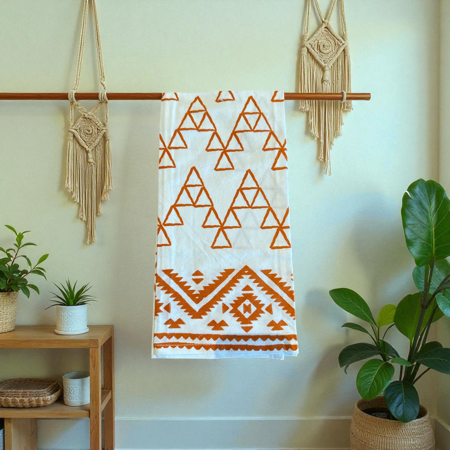 Saffron Western Designed Tea Towel