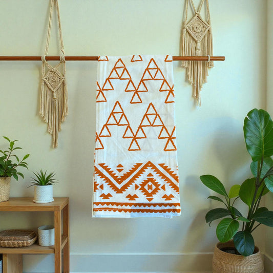 Saffron Western Designed Tea Towel