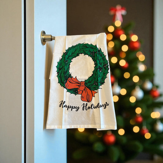 "Happy Holidays" Hand Towel