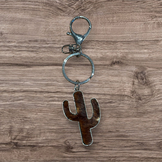 Dark Brown "Cactus" Keychain