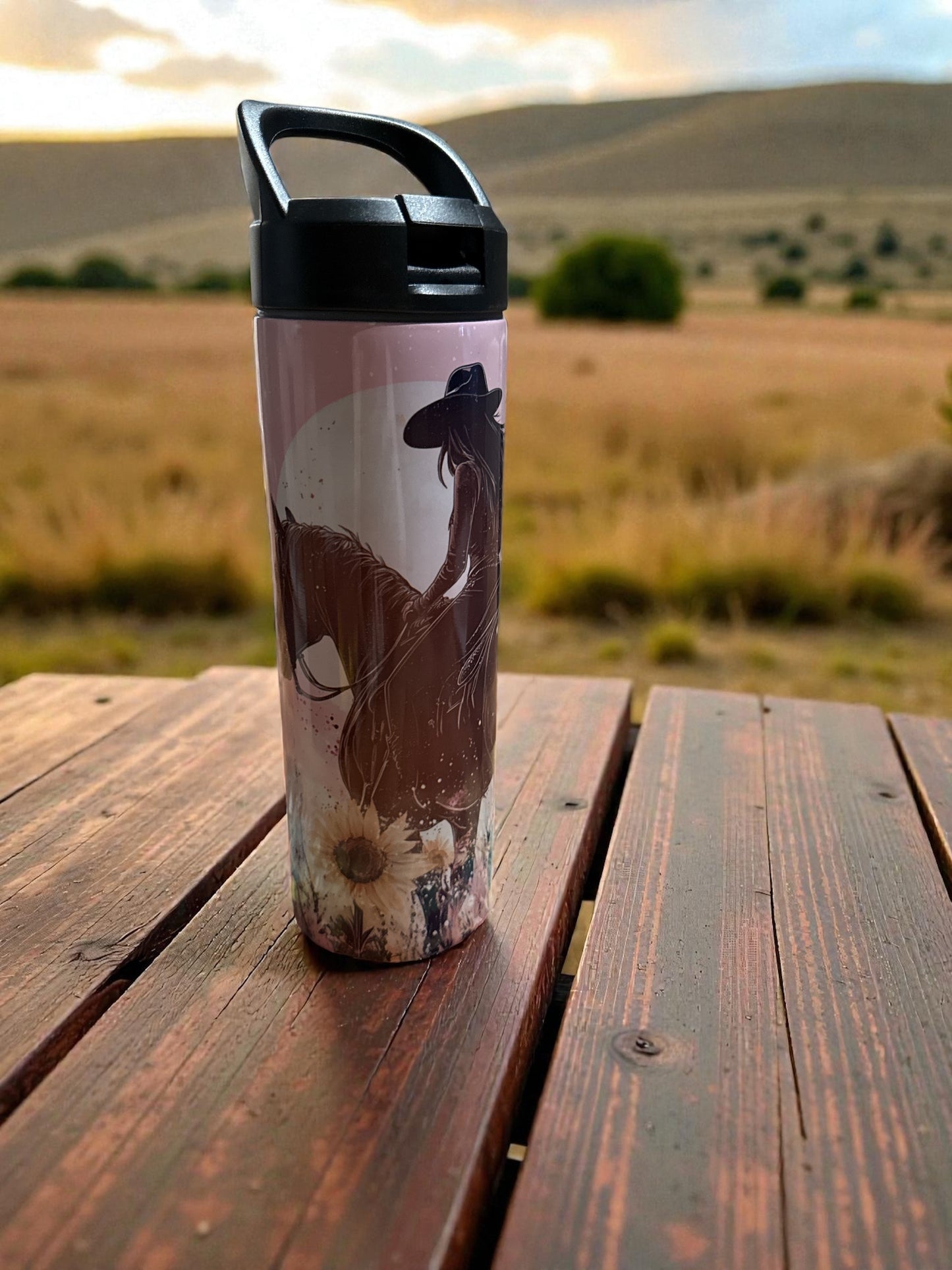 "Cowgirl And Horse" 20 Ounce Tumbler