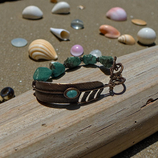 Blue Chunky Turquoise Bracelet